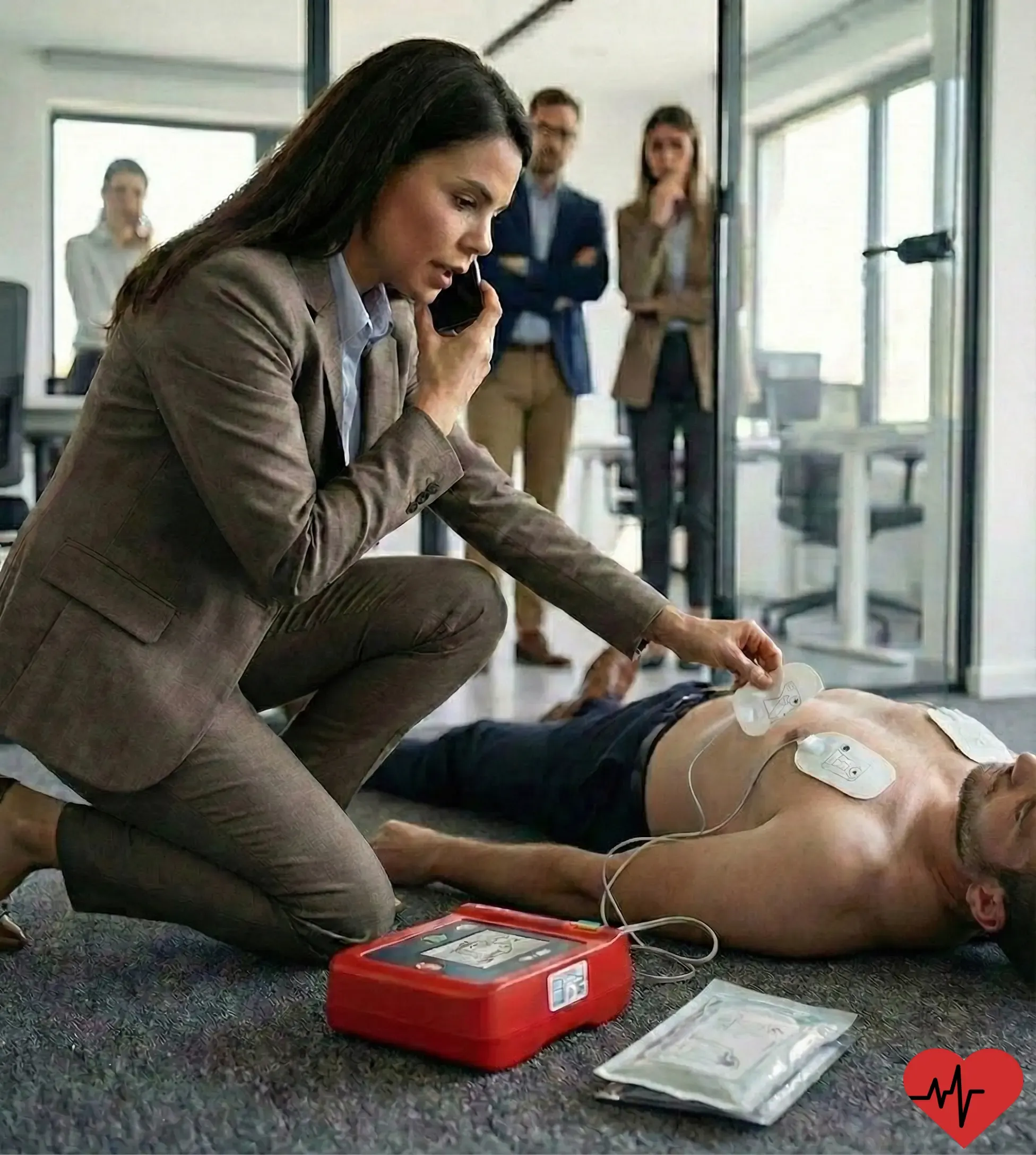 Coloca los electrodos